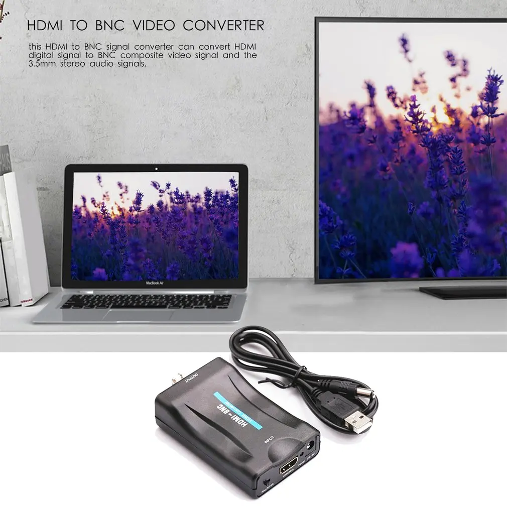 HD 1080P HDMI в SCART композитный аудио-видео высококлассный преобразователь av-сигнала адаптер приемник ТВ DVD США/ЕС питание штекер