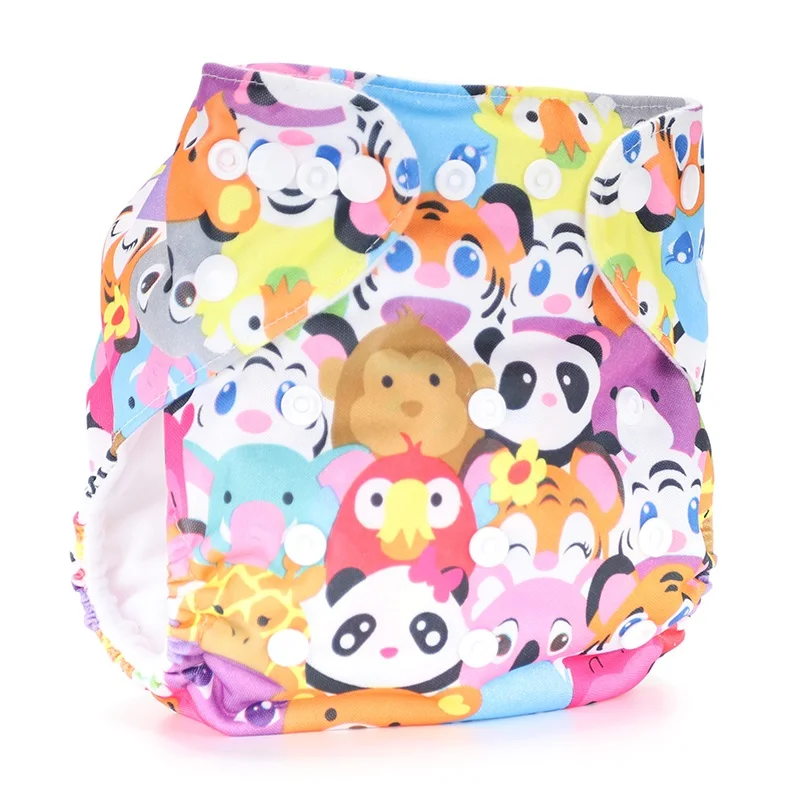 Baby Cloth Diapers Reusable Nappies Character Unisex Baby Care Pants Waterproof Pocket Cloth Diaper Baby Shower Gifts - 6