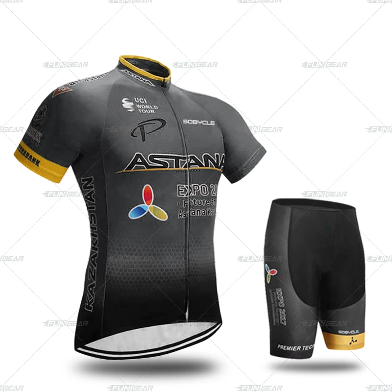NormalCyclingSet Одежда для велоспорта мужская летняя одежда для велоспорта дышащая одежда для велоспорта с защитой от ультрафиолета/комплекты из Джерси с коротким рукавом для велоспорта Ropa Ciclismo maillot - Цвет: NormalCyclingSet