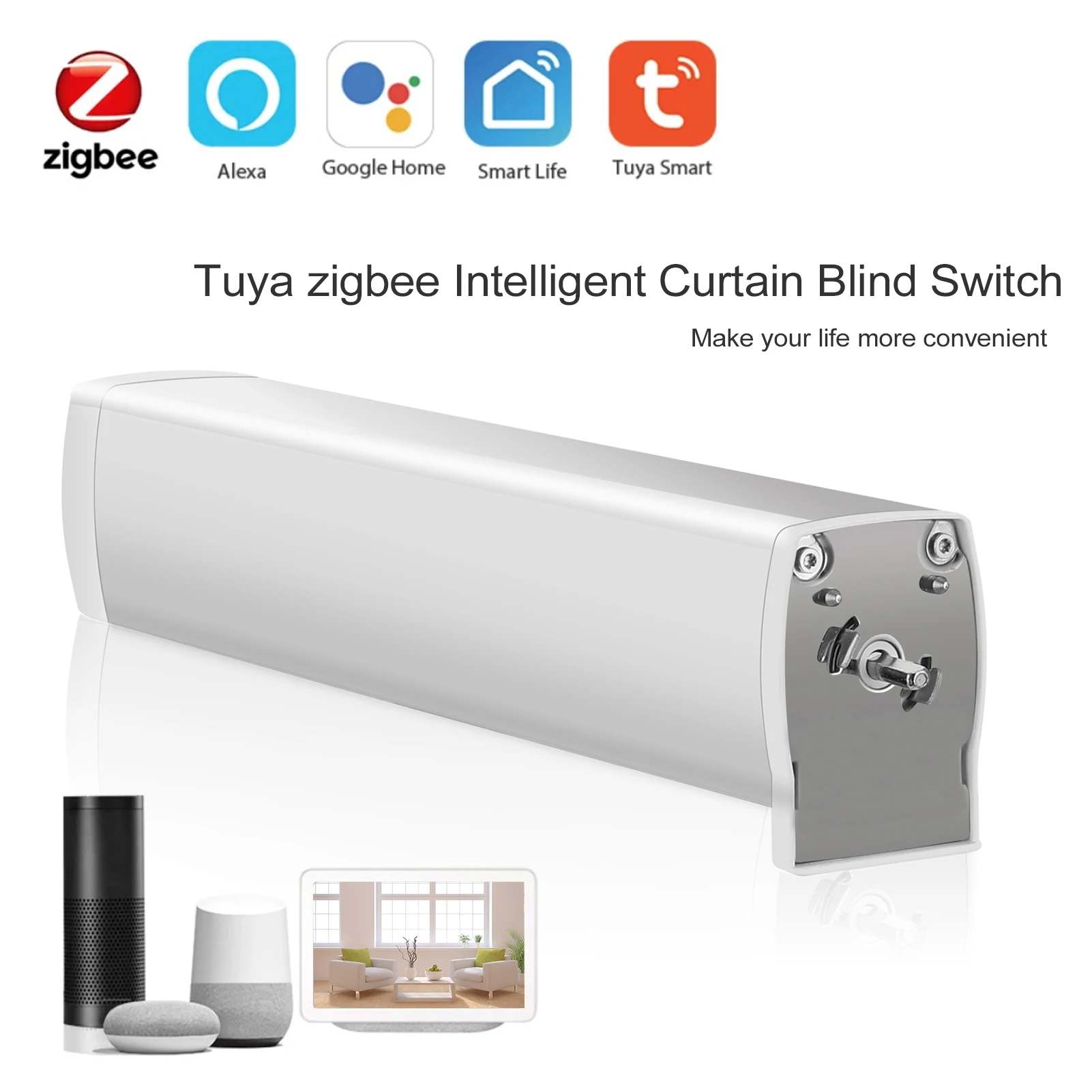 Tuya ZigBee Intelligent Curtain Motor Blind Switch Electric Motorized