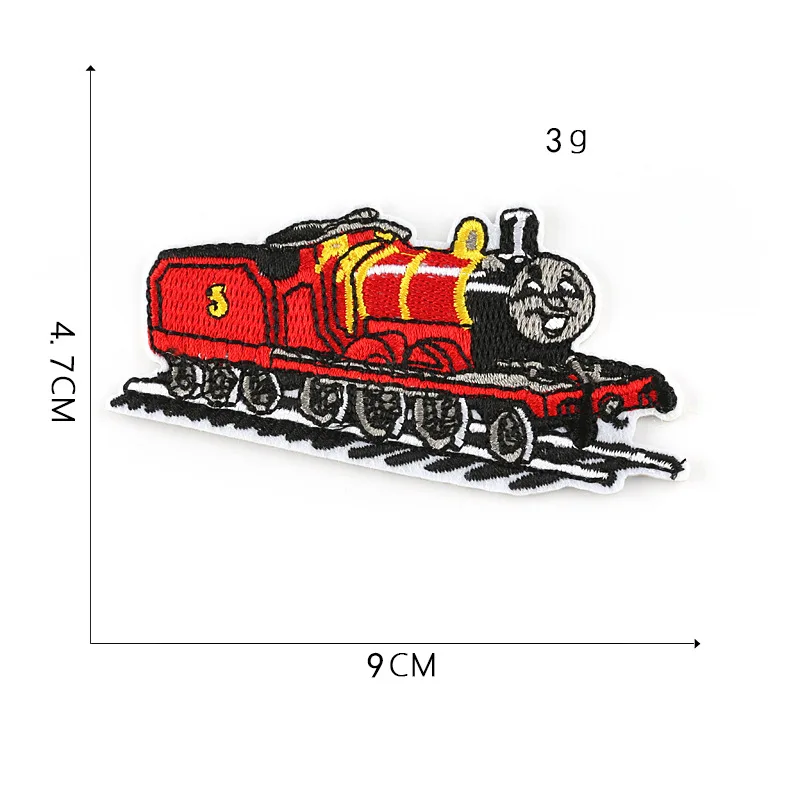 Мультфильм Аниме поезд патч на железной пластыре для одежды DIY полосы железные Пластыри для одежды Аппликации на крутой футболке стикер@ CC