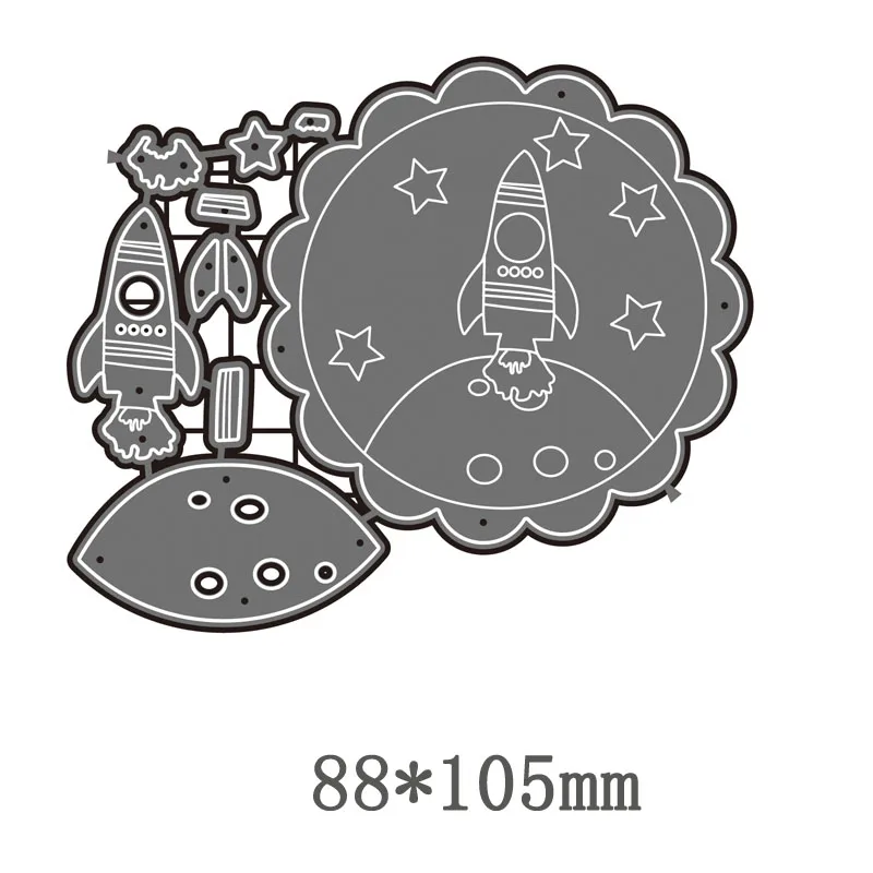 Трафарет для вырезания металла с ракетами, трафарет для вырезания детей на день рождения, трафарет для вырезания, штампы для скрапбукинга, новинка