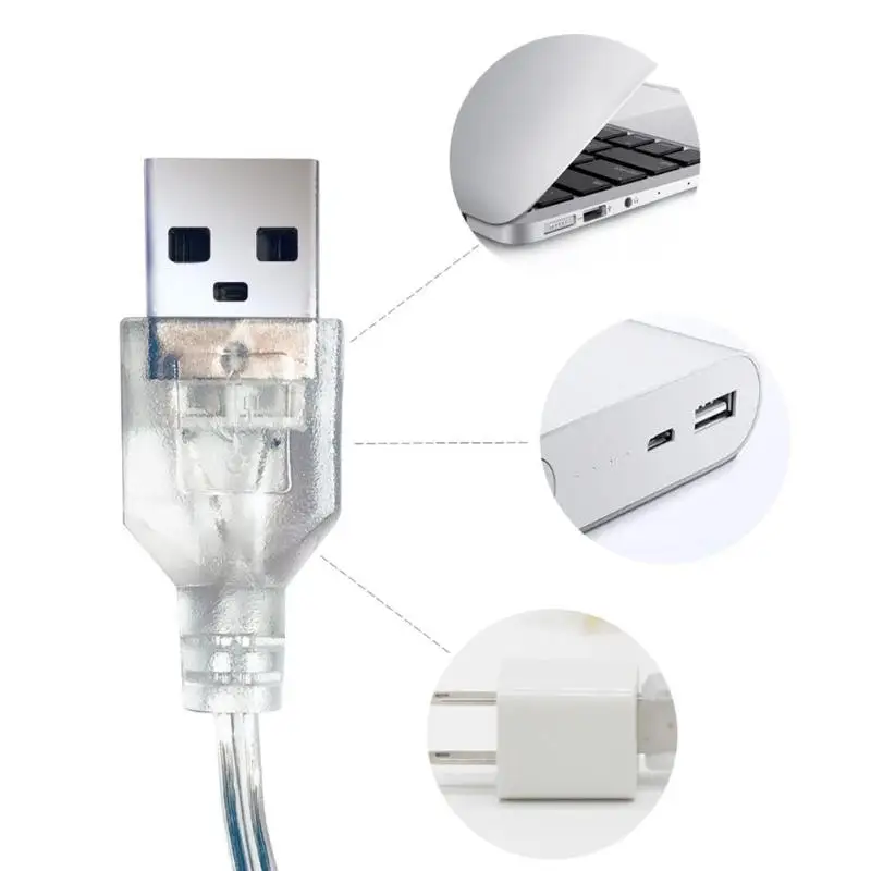 USB светодиодный ночник теплый держатель кабеля для девочек романтическая уютная струнная настенная лампа украшение для спальни - Испускаемый цвет: B