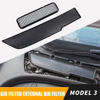 

Air Conditioning Filter Replacement Air Inlet Mask For Tesla Model 3 Purification Activated Carbon Dust Filter Protective Cover