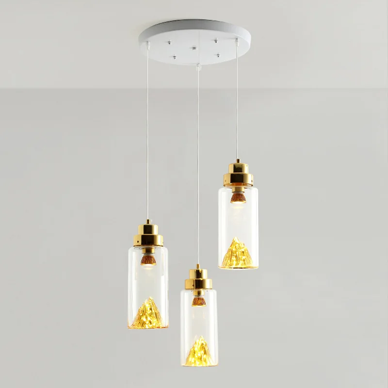 

Postmodern minimalist LED pendant lights Nordic home deco hanging lamp volcanic Glass luminaire bedroom restaurant loft fixture
