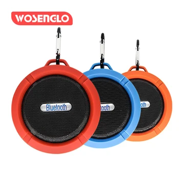 

C6 Plastic Portable Wireless Speaker With Calls Handsfree and Suction Cup Waterproof Shower Speaker