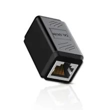 Cabo de extensão do conversor do extensor de rede do adaptador dos ethernet do conector rj45 cat7/6 para a fêmea do cabo dos ethernet à fêmea
