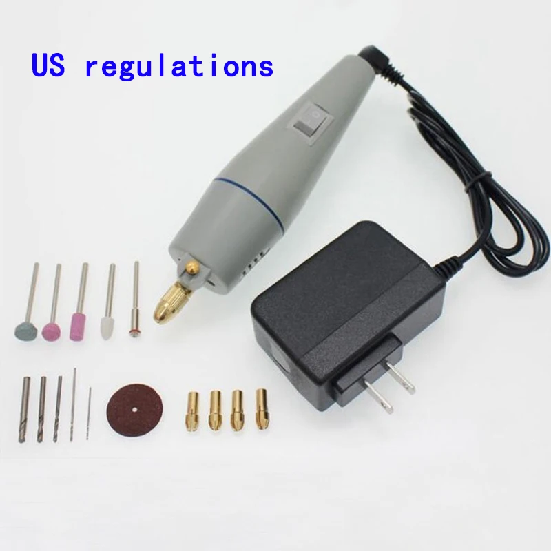 

Mini Electric Drill Bits Det+Grinding Wheel Disc+Transformer For Polishing Wood Working Metalworking Set