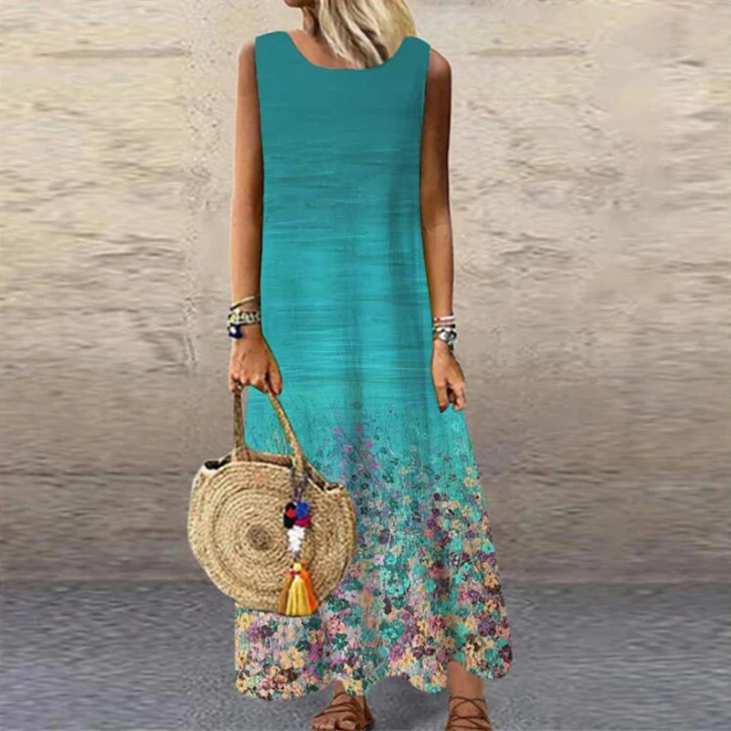 Abito Maxy Floreale Svasato Boho | Moda Bohemien, Hippie E - Foto 9