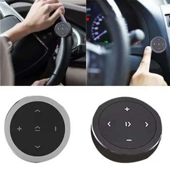 

Universal Wireless Bluetooth Media Button Car Steering Wheel Music Play Remote Control For IOS Android Phone Car Kit