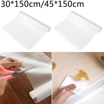 

Reusable Transparent Drawer Mat Cabinet Mat Waterproof Dustproof Contact Paper Moisture-proof Washable Shelf Drawer Liner Home