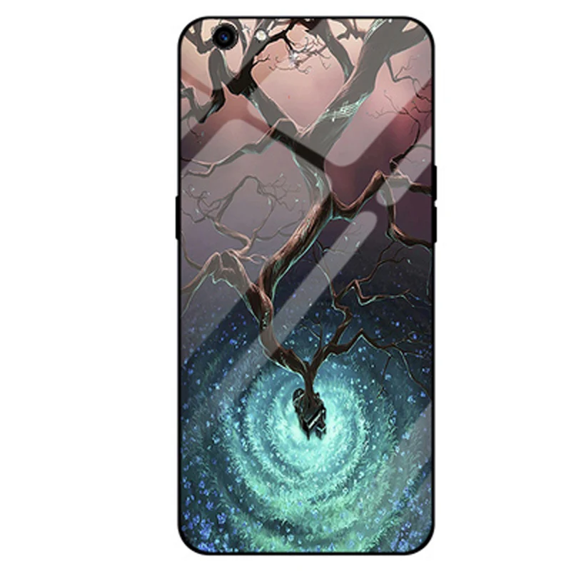 Coque для OPPO F3 Plus чехол 6," Звездное небо закаленное стекло+ края из ТПУ Жесткий чехол для OPPO F3Plus чехол F 3 Plus чехол оболочка