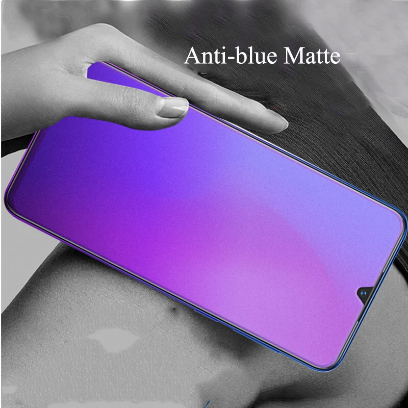 Anti-blue Matte Закаленное стекло для huawei P Smart Z Plus Защитное стекло для экрана P Smart Z против синего отпечатков пальцев матовое 9H фронтальная пленка - Цвет: Anti-blue Matte