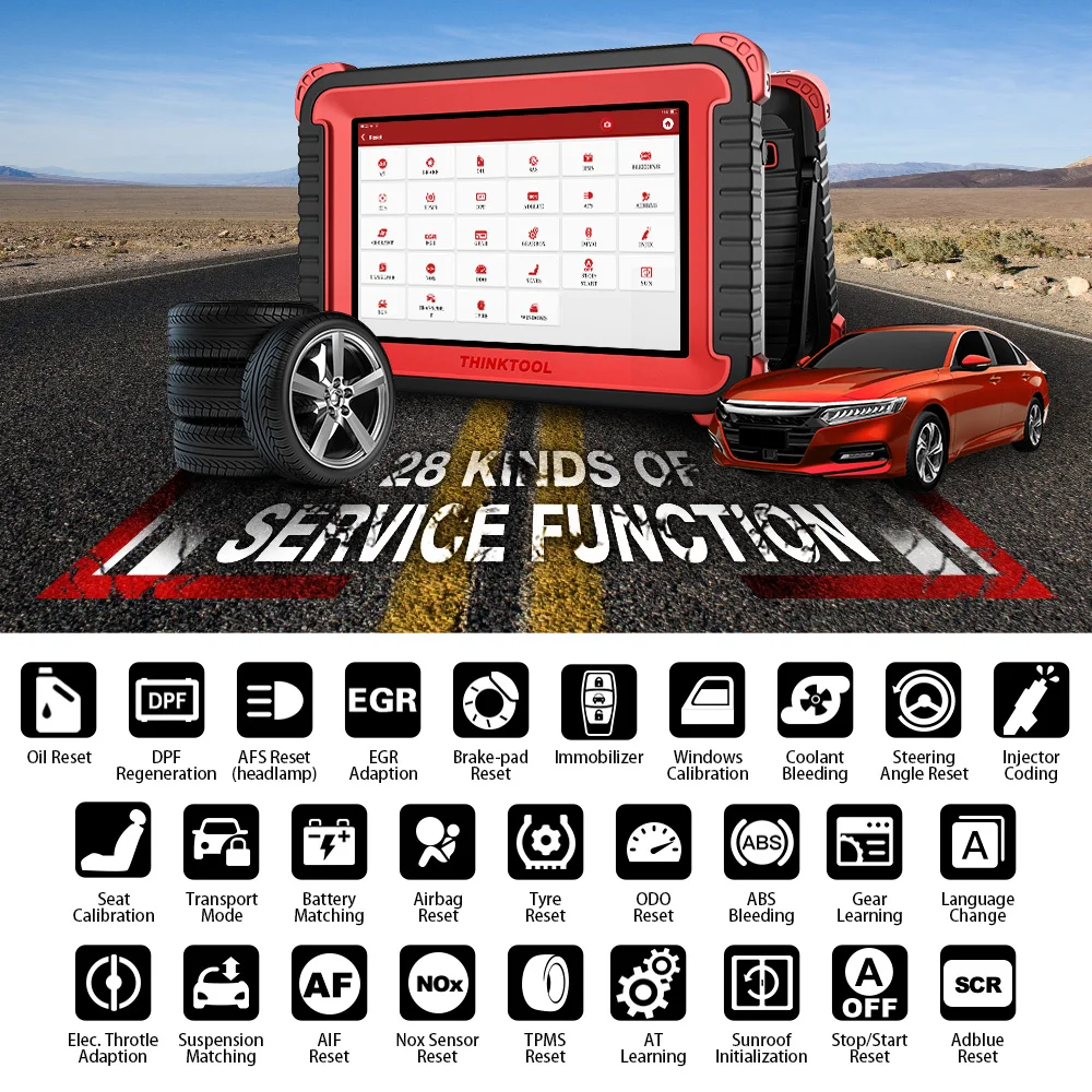 THINKCAR THINKTOOL PRO 28 сброс обслуживания брелок программирования автомобиля все