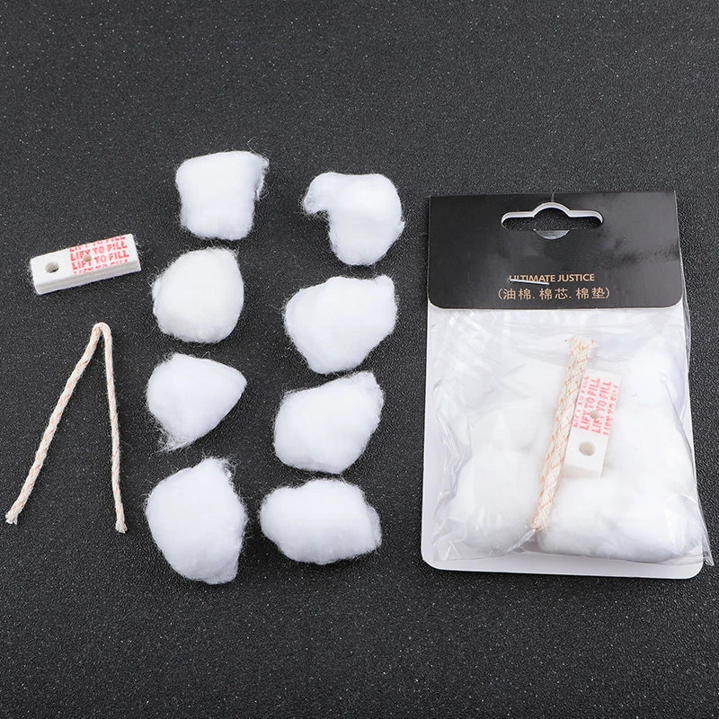 Lighter accessories kerosene lighter smoking accessories Kerosene lighter general replacement oil absorbent cotton core wicks cotton pads rubber bottom For Zippo Zorro lighter gadgets
