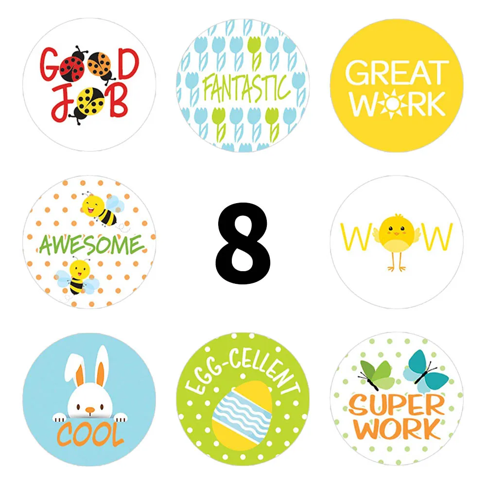 500-Pcs-roll-Teacher-Reward-Stickers-for-Children-Spring-Theme-for-Students-Teachers-Classroom-Use-Kids (1)