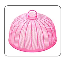 1 шт., круглая крышка для еды, зеленая пластиковая крышка для стола для посуды, кухонная защита от мух, зонтик, крышка для еды, кухонные принадлежности