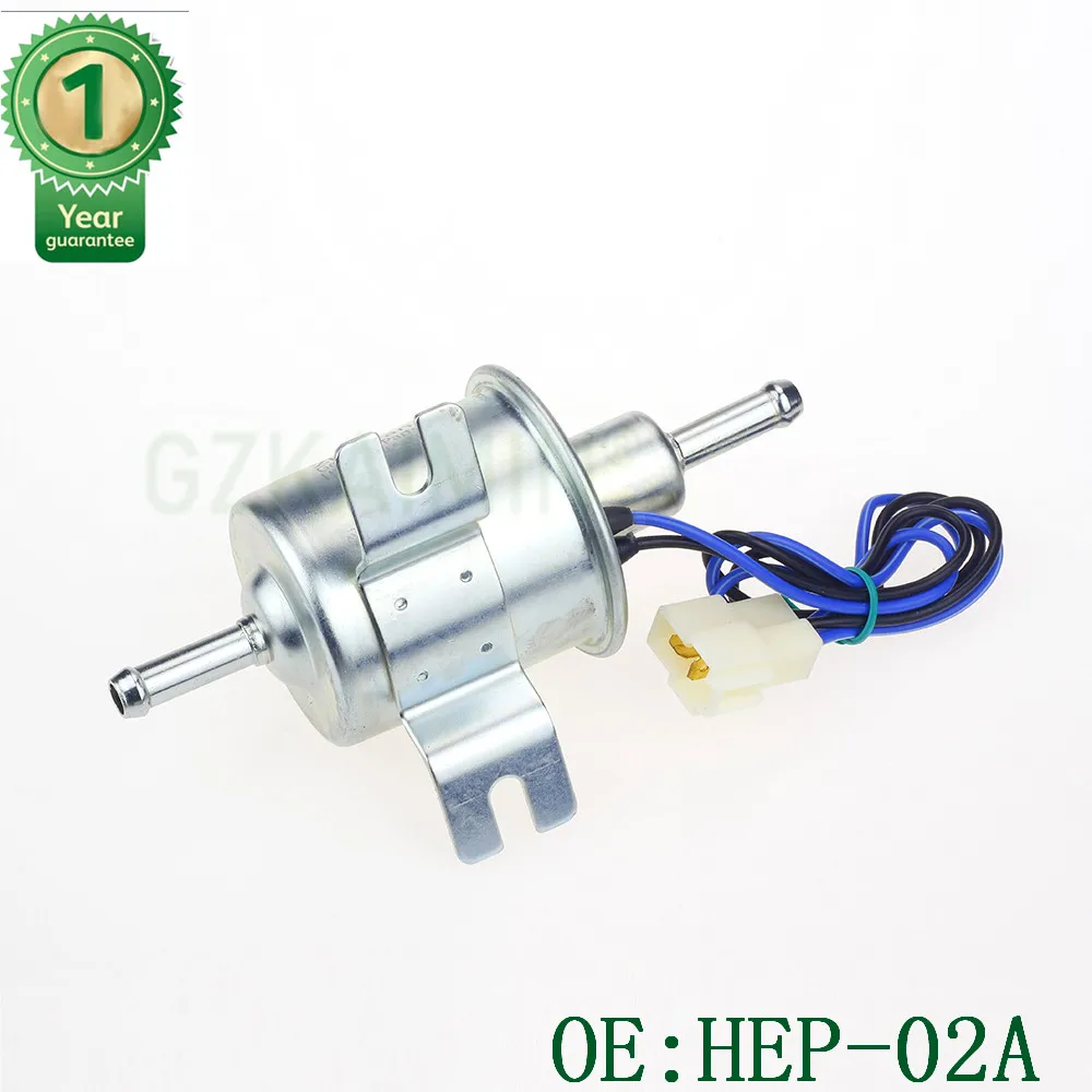 Дизельный бензин 12V электрический топливный насос HEP-02A низкого давления Топливный насос для карбюратор, мотоцикл, ATV HEP02A T-0-P
