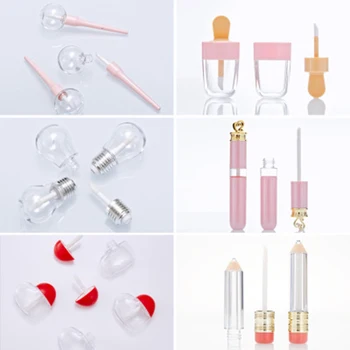 

1 Pcs Empty Clear Lip Gloss Tube With Lid Lip Balm Bottle Container DIY Refillable Sample Vials