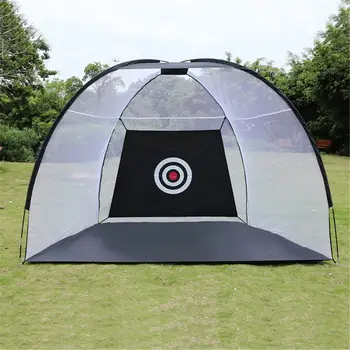 

Black Golf Training Adis Foldable Golf Hitting Cage Garden Grassland Golf Training Practice Net Sport Golf Exercise Equipment