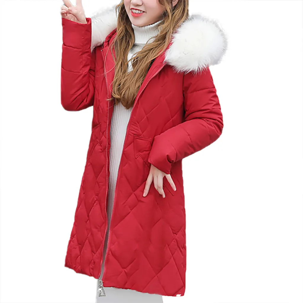 Red Chaqueta Mujer женский пуховик зимняя куртка женская толстая зимняя одежда зимнее пальто женская одежда женские куртки парки# G30 - Цвет: Red