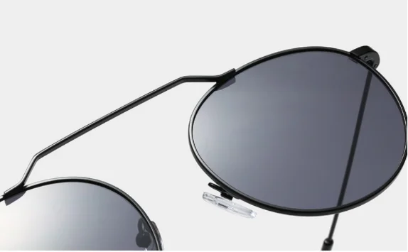 Women The round box sunglasses brand designer retro dazzle Marine film metal glasses women's fashion sunglasses
