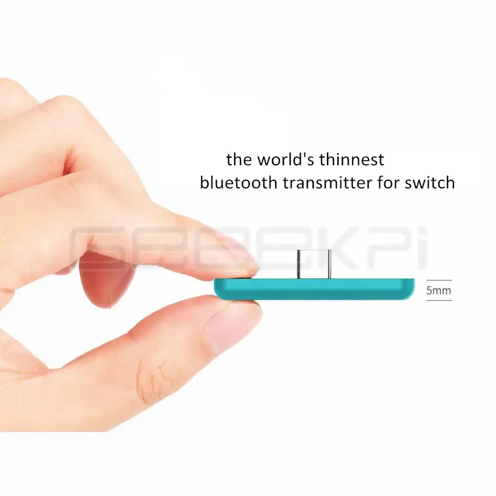 Blue GeeekPi GuliKit NS07 тип-c беспроводной Bluetooth аудио USB передатчик адаптер приемопередатчик для nintendo Switch(Lite)/PS4/PC - Цвет: Blue
