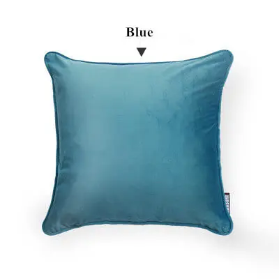Blue LeRadore роскошный однотонный велюровый чехол для подушки, Наволочки для подушек, домашний клуб, компания, декоративный текстиль, 50*50 см, 60*60 см, 70*70 см - Цвет: Blue