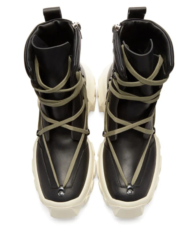 Botas hombre; коллекция года; Мужские ботинки в байкерском стиле; Модные Ботинки martin на платформе; мужская повседневная обувь с высоким берцем; 9#20/15D50