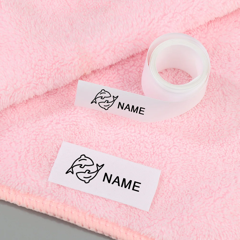 Clothing Marker Tags Washable Printing Tape Blank Garment Labels Kids Name Stamp Clothing DIY Sewing Accessories