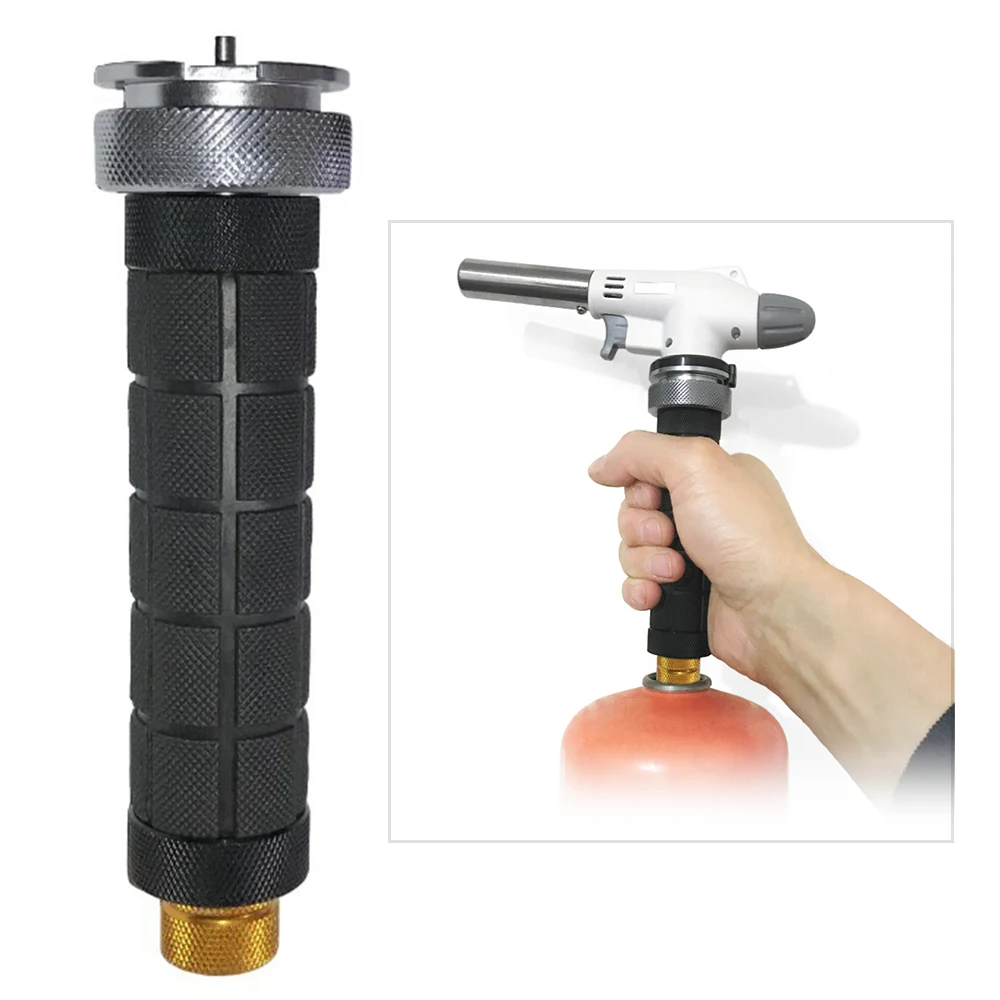

Outdoor Camping Gas Stove Burner Adapter Gas Lantern Extension Rod Split Type Gas Torch Grip Adapter Handle Gas Lighter Adapter
