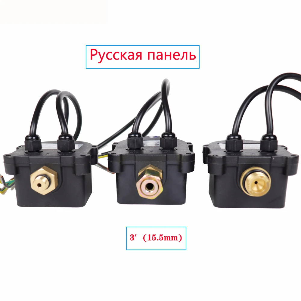 Цифровой переключатель управления давлением WPC-10, цифровой дисплей Eletronic регулятор давления для водяного насоса с адаптером G1/2" - Цвет: Черный