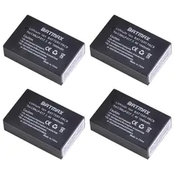 High-Capacity Camera Battery with LED Dual USB Charger (4 battery)