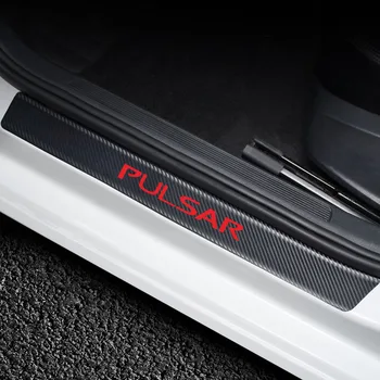 

4Pcs Car Stickers For Nissan Pulsar High Quality Scuff Plate Protector Decoration Sticker Decal Car Accessories Interior