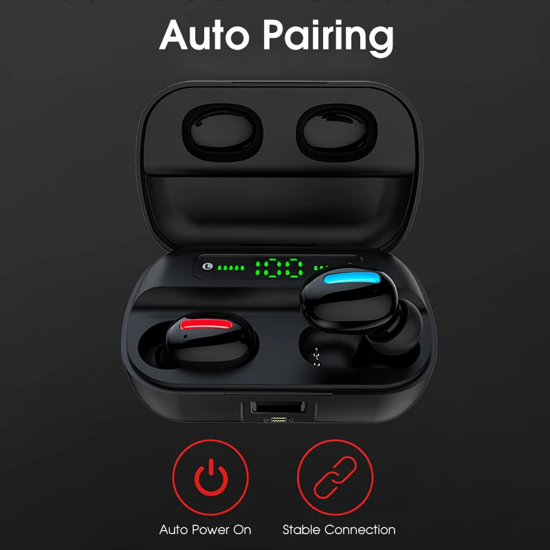 Tws esporte à prova dwaterproof água sem
