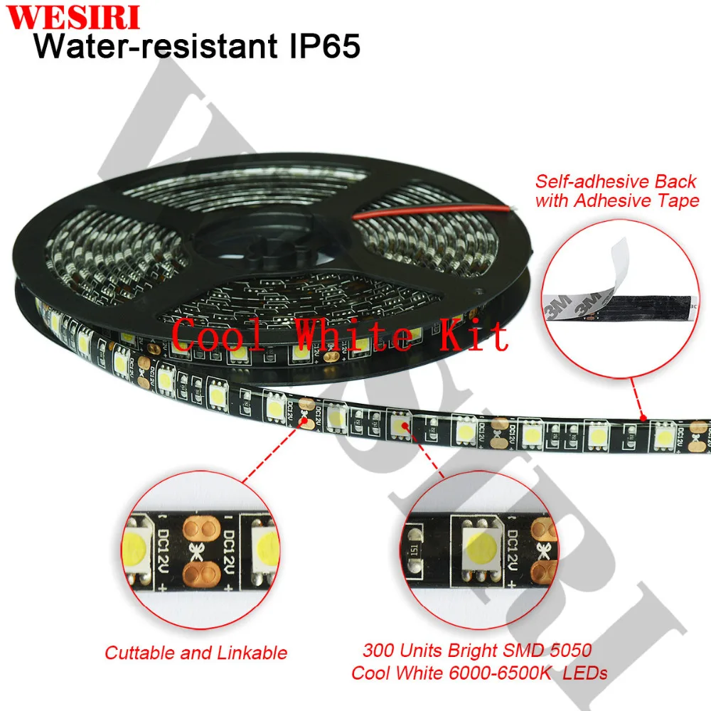 5 м 5050 RGB комплект светодиодных лент DC12V 60 светодиодный/м Гибкий Светильник IP20/IP65