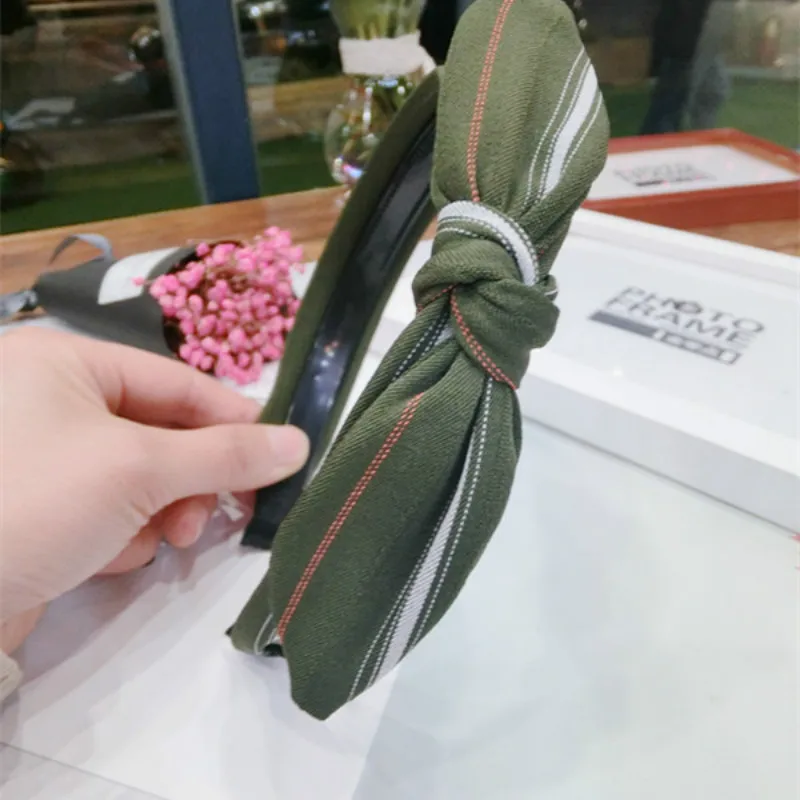 Корейский стиль повязки на голову для девочки полоса лук повязки для женщин модные ювелирные аксессуары