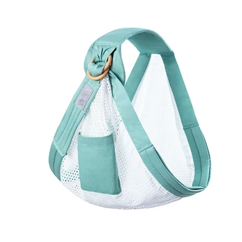 

Side Infant Adjustable Ring Mesh Multifunction Breastfeeding Sling Baby Wrap Carrier Dual Use Backpack Lightweight Shower Gift