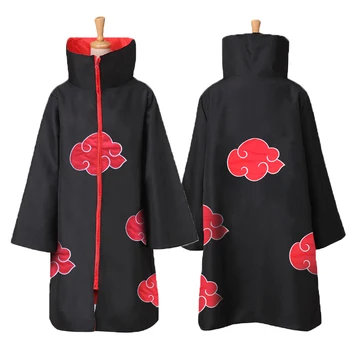 

Anime Naruto Akatsuki Costumes /Sasuke Uchiha Itachi Costume Halloween Christmas Party Cosplay Cloak Cape Ring Headband Gifts