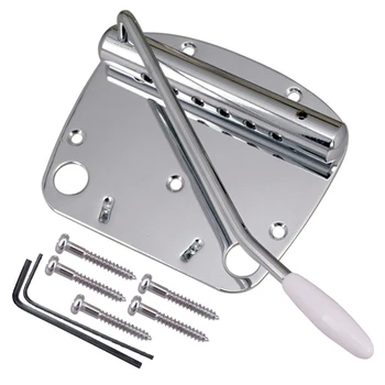 

Metal Guitar Tremolo Bridge Tremolo System Set for JA Electric Guitar DIY Accessories, Silver