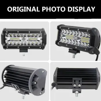 

1Pc 7" 200W LED Work Light Long Bar Flood Spot Beam Waterproof Offroad 4WD Drive 87HE