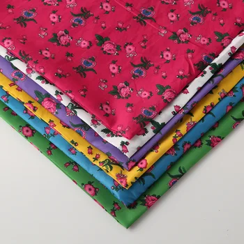 

500cmx150cm 6 colors Arab Flower polyester fabric for Sewing Patchwork Dresses Blanket Pillowcase Baby Crib Bed Sheet