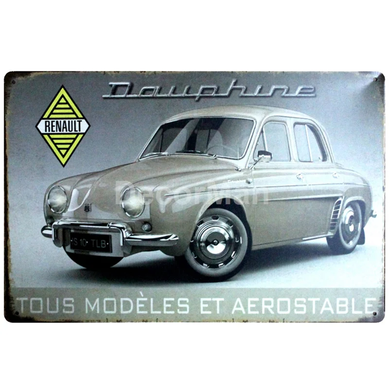 [DecorMan] Австралия Франция автомобиль металлический Плакат на заказ настенная доска картины Бар Декор LT-1802 - Color: AA-629