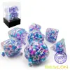 Bescon Peacock Pearl Polyhedral Dice Set, Pearl Poly RPG Dice set of 7 4