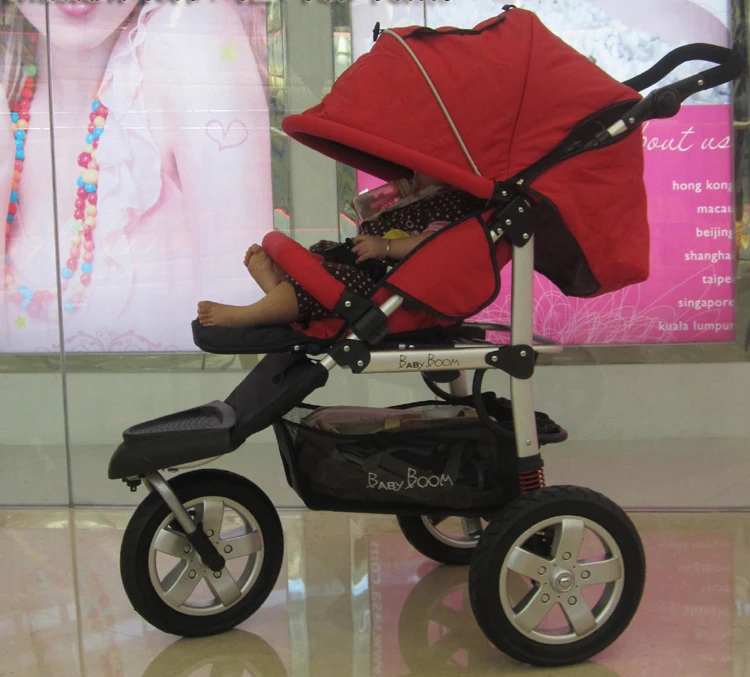 BabyBoom детская прогулочная коляска для бега, Детский Светильник с высоким пейзажем, откидывающаяся детская коляска, cochesitos de bebe
