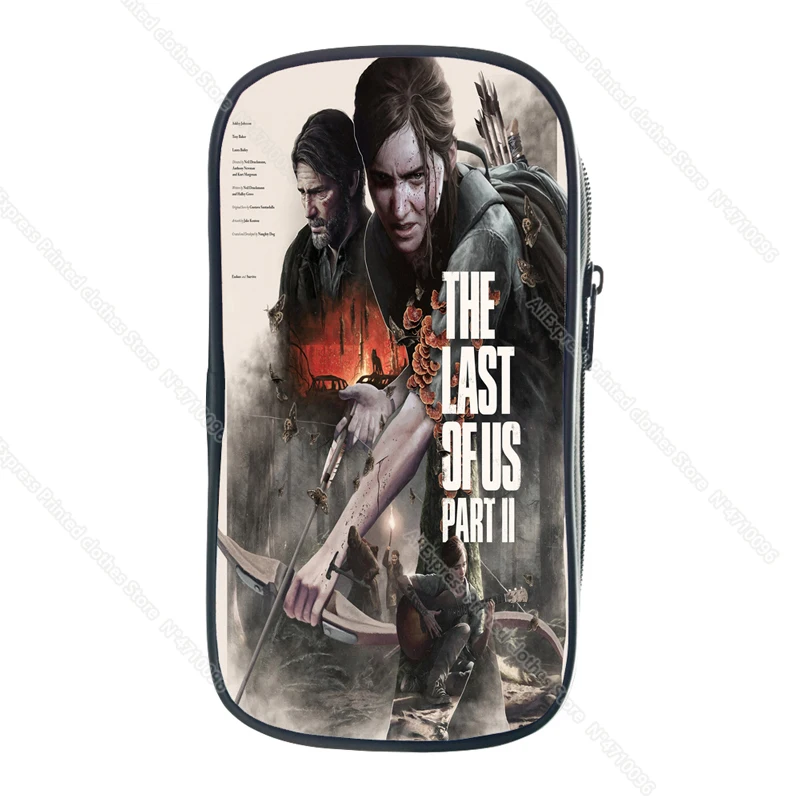 New Game The Last of Us 2 Pencil Case School Supplies for Kids Stationery 3D Print Storage Pouch Cosmetic Cases Makeup Box Bags