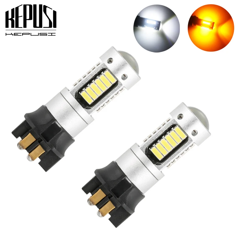 

2PCS PW24W PWY24W LED Canbus Auto LED Bulbs Daytime Running Light DRL Led Turn signal Lamp For VW Volkswagen Golf MK7 Golf VII