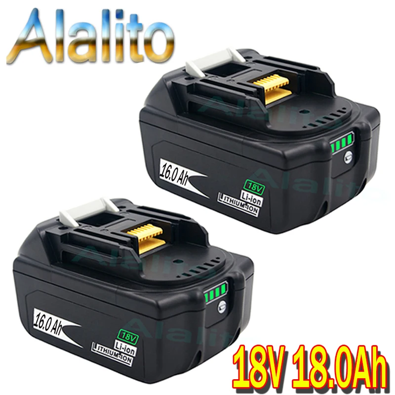 Аккумуляторная батарея BL1860 18 в 16000 мАч литий ионная для Makita BL1840 BL1850 BL1830 BL1860B LXT