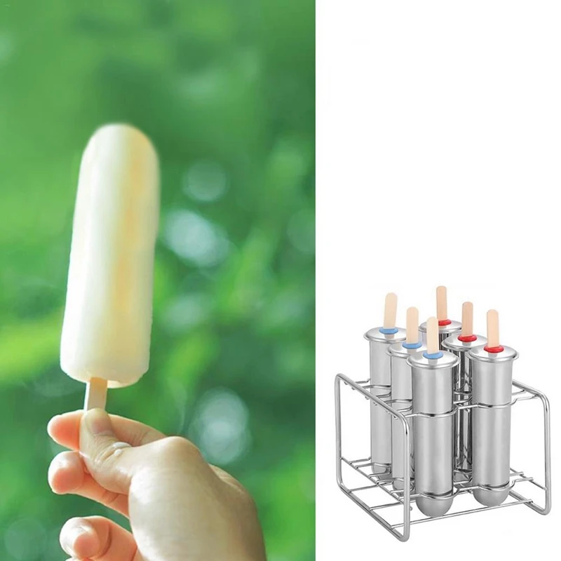 Нержавеющая сталь формочки для льда в виде фруктового льда палочка для щетка для домашнего использования, фруктов инноваций рюмки из льда прессформы