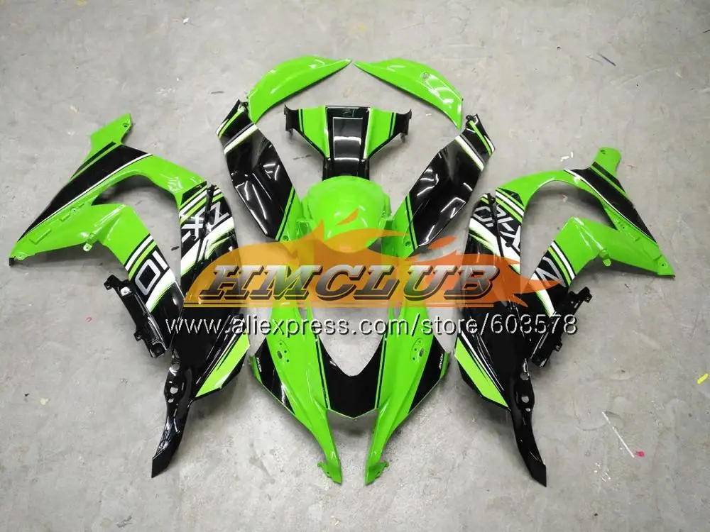 Инъекции для KAWASAKI ZX-10R 1000CC ZX10R 16, 17, 18, 120CL. 26 ZX1000 ZX 1000 ZX 10 сотрудников отдела исследований 10R обтекатель oem зеленый глянец - Цвет: No. 23